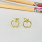 Joyas por Mayor Joyas Bañadas en Oro por Mayor Insumos para Joyas XO514 Aro Manzana Calada 14 x 13 mm Espesor 2 mm Aro Baño Oro