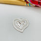 FP1082 Colgante Corazón Borde Calado Liso 18 x 18 mm Espesor 1.2 mm Figura Baño Plata Figuras Bañadas hecho de Bronce Bañado en Plata 50 ml Joyas Bañadas en Plata