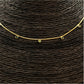 CO106 Collar con 9 Mini Circones de 2 mm Mix Colores en cadena veneciana 38 cm más extensor 10 cm con terminación con mini circón Cadena Baño Oro Cadenas Bañadas en Oro y Plata hecho de Bronce Bañado en Oro 18K Joyas Bañadas en Oro