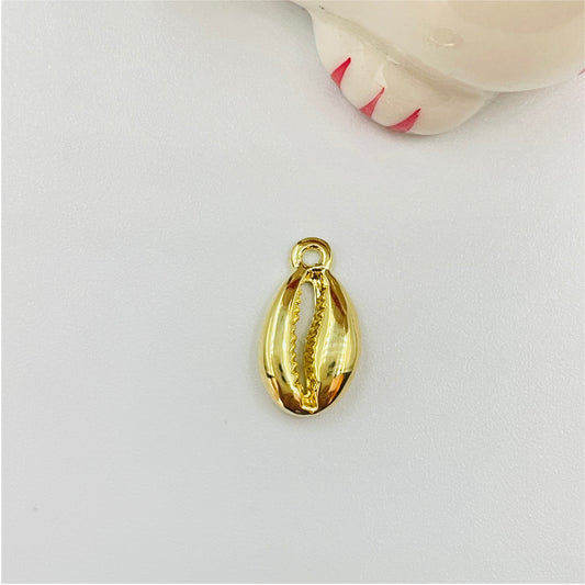 FO837 Colgante Conchita 14x7 mm incluye argollita Figura Baño Oro Figuras Bañadas en Oro y Plata hecho de Bronce Bañado en Oro 18K Joyas Bañadas en Oro