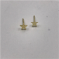 XO93 Aro Estrella Gordita 6 mm Aro Baño Oro Aros Bañados en Oro y Plata hecho de Bronce Bañado en Oro 18K